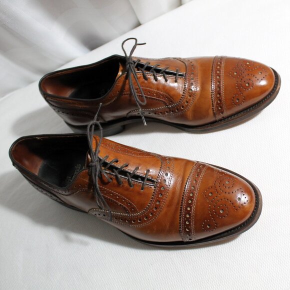 Allen Edmonds Strand Cap Toe Oxfords ~ Chili ~ 9.5D - Picture 2 of 10